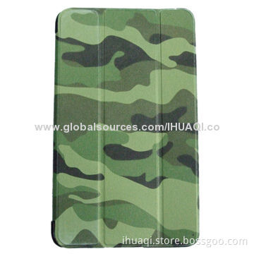Camouflage PU Case for Samsung Galaxy Tab 4, 8-inch T330